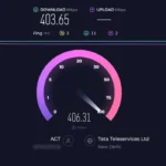 Giao diện hiển thị kết quả kiểm tra tốc độ internet trên Ookla