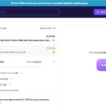 Giao diện hộp thư đến của Proton Mail với thiết kế hiện đại và gọn gàng