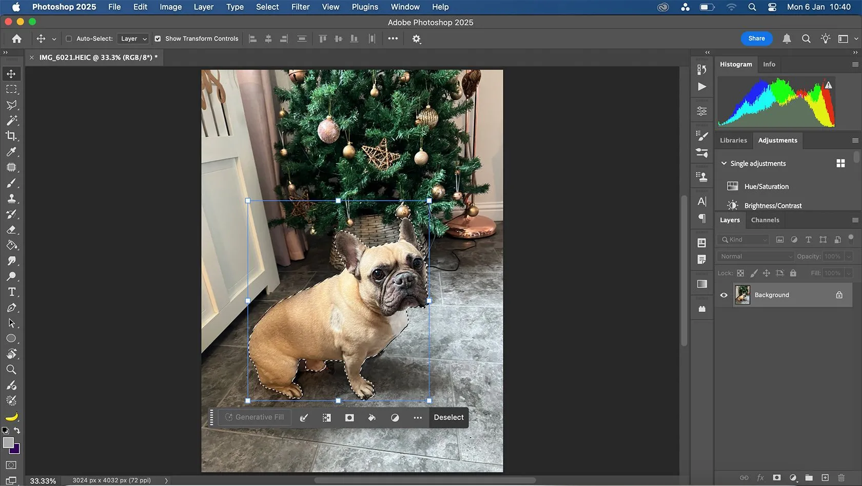 Giao diện làm việc quen thuộc của Adobe Photoshop với các panel công cụ