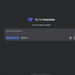 Giao diện người dùng DeepSeek AI, minh họa khả năng miễn phí sử dụng mô hình cao cấp của chatbot trí tuệ nhân tạo DeepSeek.