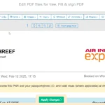 Giao diện Sejda PDF Editor web với các công cụ chỉnh sửa văn bản và hình ảnh giúp biên tập PDF hiệu quả