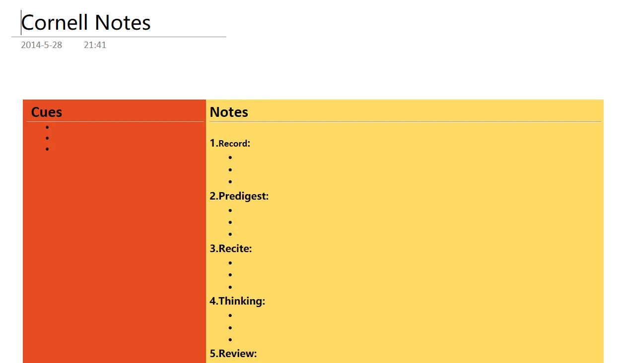 Giao diện template OneNote đã cài đặt từ OneNote Gem