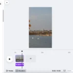 Giao diện thêm nhạc vào video trong ứng dụng web Canva, thể hiện các tùy chọn âm thanh và thư viện nhạc nền.