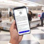 Giao diện tích hợp tính năng AirTag trong ứng dụng United Airlines