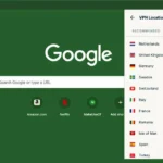 Giao diện tiện ích mở rộng ExpressVPN trên trình duyệt, minh họa việc bảo vệ duyệt web