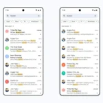 Giao diện tìm kiếm Gmail mới với tùy chọn "Most relevant" và "Most recent"