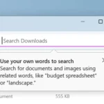 Giao diện tìm kiếm ngôn ngữ tự nhiên (Semantic Search) trên File Explorer của Windows 11