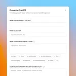 Giao diện tùy chỉnh ChatGPT trên web, cho phép người dùng cá nhân hóa chatbot với tên gọi, nghề nghiệp và các đặc điểm tính cách.