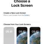 Giao diện tùy chọn Màn hình khóa trong cài đặt Chế độ Tập trung của iPhone