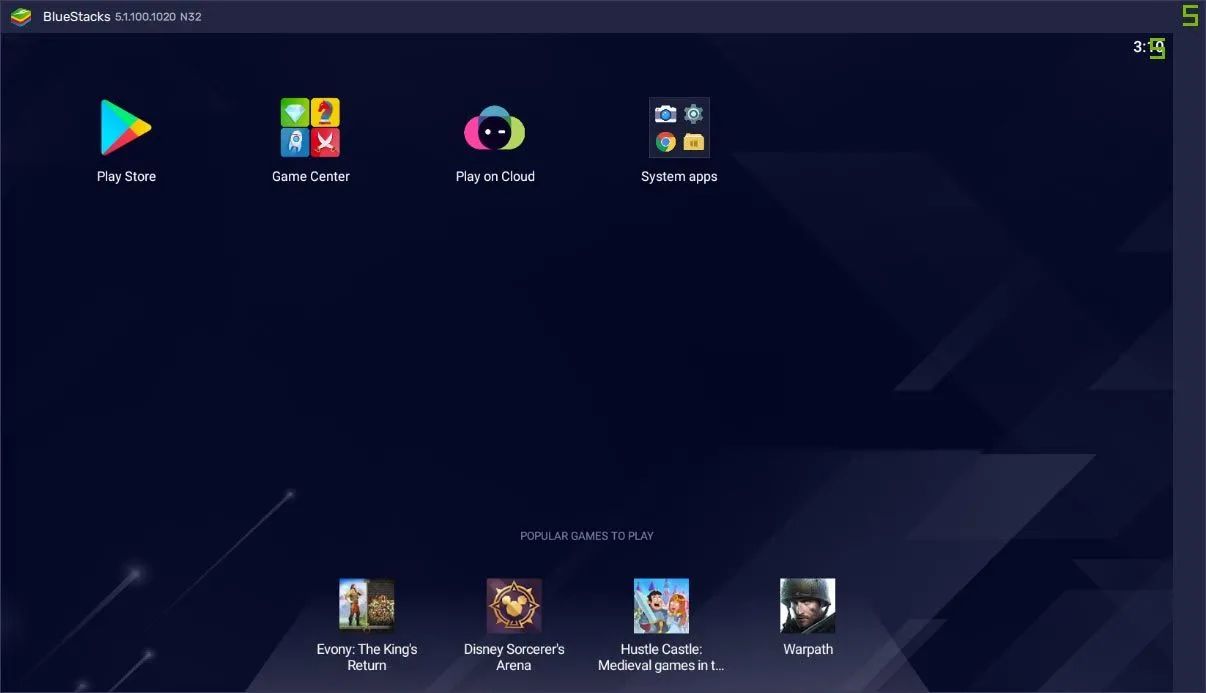 Giao diện ứng dụng Android đang hoạt động trên màn hình máy tính