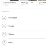 Giao diện ứng dụng Files Go hiển thị các tệp tin và tính năng chia sẻ tệp nhanh chóng qua mạng cục bộ