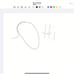 Giao diện ứng dụng Nebo trên iPad với tính năng chuyển đổi chữ viết tay