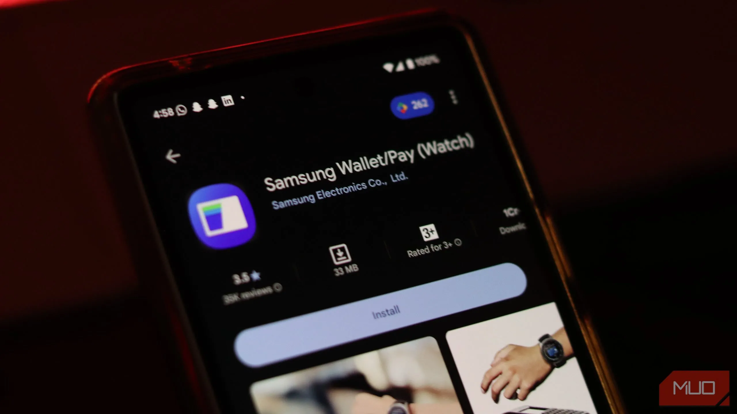 Giao diện ứng dụng Samsung Wallet hiển thị tính năng mới và các tùy chọn thanh toán