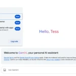 Giao diện ứng dụng web Gemini hiển thị danh sách các mô hình AI có thể lựa chọn, bao gồm Gemini 2.0 Flash.