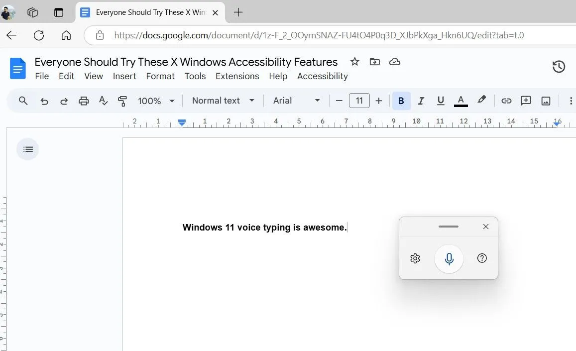 Gõ văn bản bằng giọng nói trên Windows