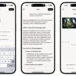 Grok AI trên iPhone hiển thị giao diện chat và thẻ thông tin