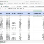 Hàm XMATCH trong Excel trả về vị trí của một nhân viên cụ thể