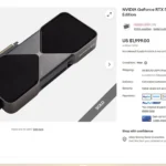 Hình ảnh danh sách lừa đảo card đồ họa RTX 5090 rao bán trực tuyến