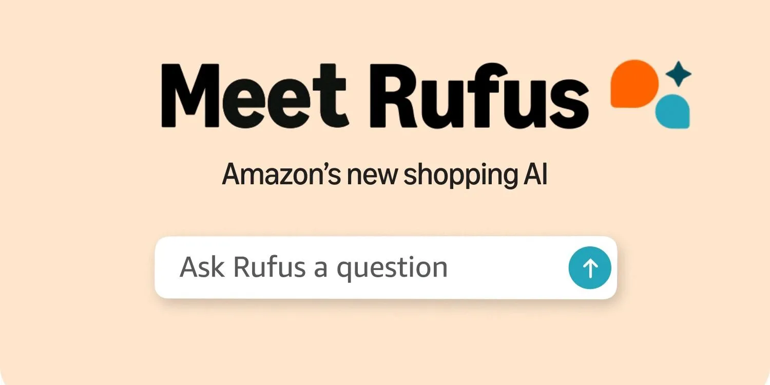 Hình ảnh giới thiệu Rufus, trợ lý mua sắm AI mới của Amazon
