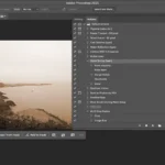 Hình ảnh minh họa Photoshop Actions áp dụng hiệu ứng sepia cho bức ảnh, thể hiện khả năng tự động chỉnh sửa màu sắc.