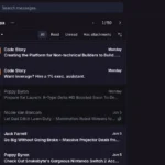 Hộp thư đến Proton Mail trên web, hiển thị cấu trúc đơn giản không có phân loại tự động