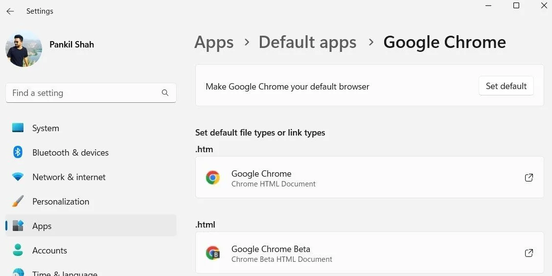 Hướng dẫn cài đặt Google Chrome làm trình duyệt mặc định trên Windows 11