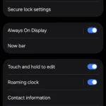 Hướng dẫn tắt tính năng Always On Display trong cài đặt Samsung