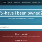Kết quả tìm kiếm trên Have I Been Pwned cho thấy email bị lộ thông tin