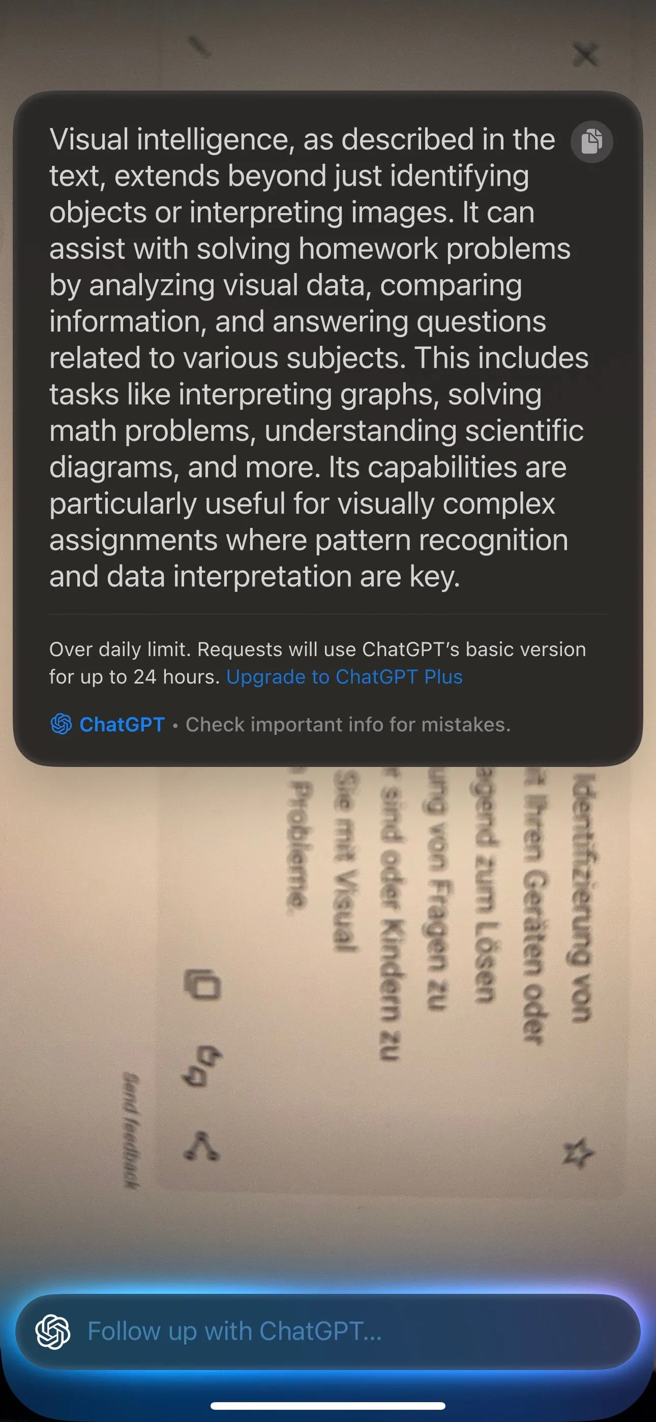 Khả năng dịch văn bản tức thì của Visual Intelligence trên iPhone, tiện lợi khi đi du lịch