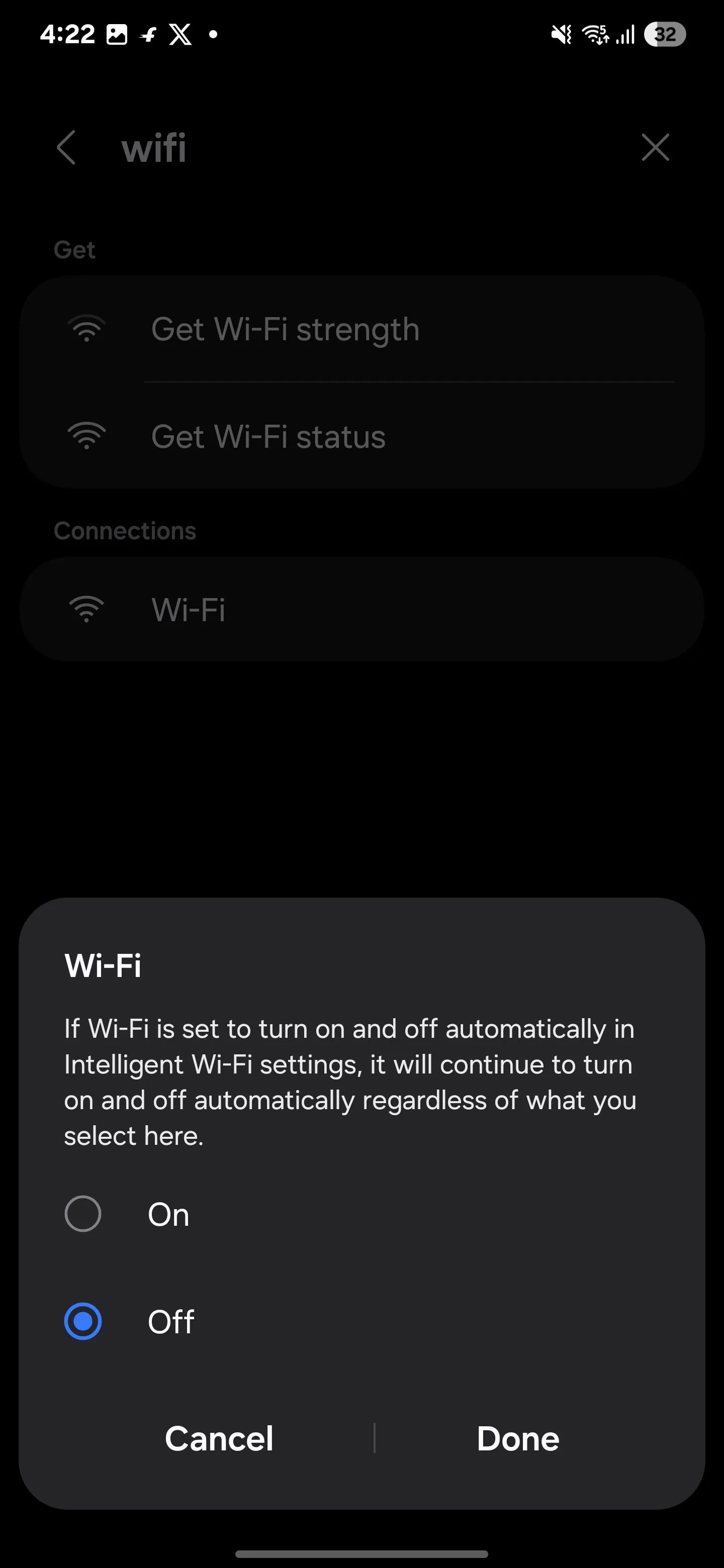 Khi bạn rời khỏi nhà, Samsung Routines tắt Wi-Fi và bật dữ liệu di động