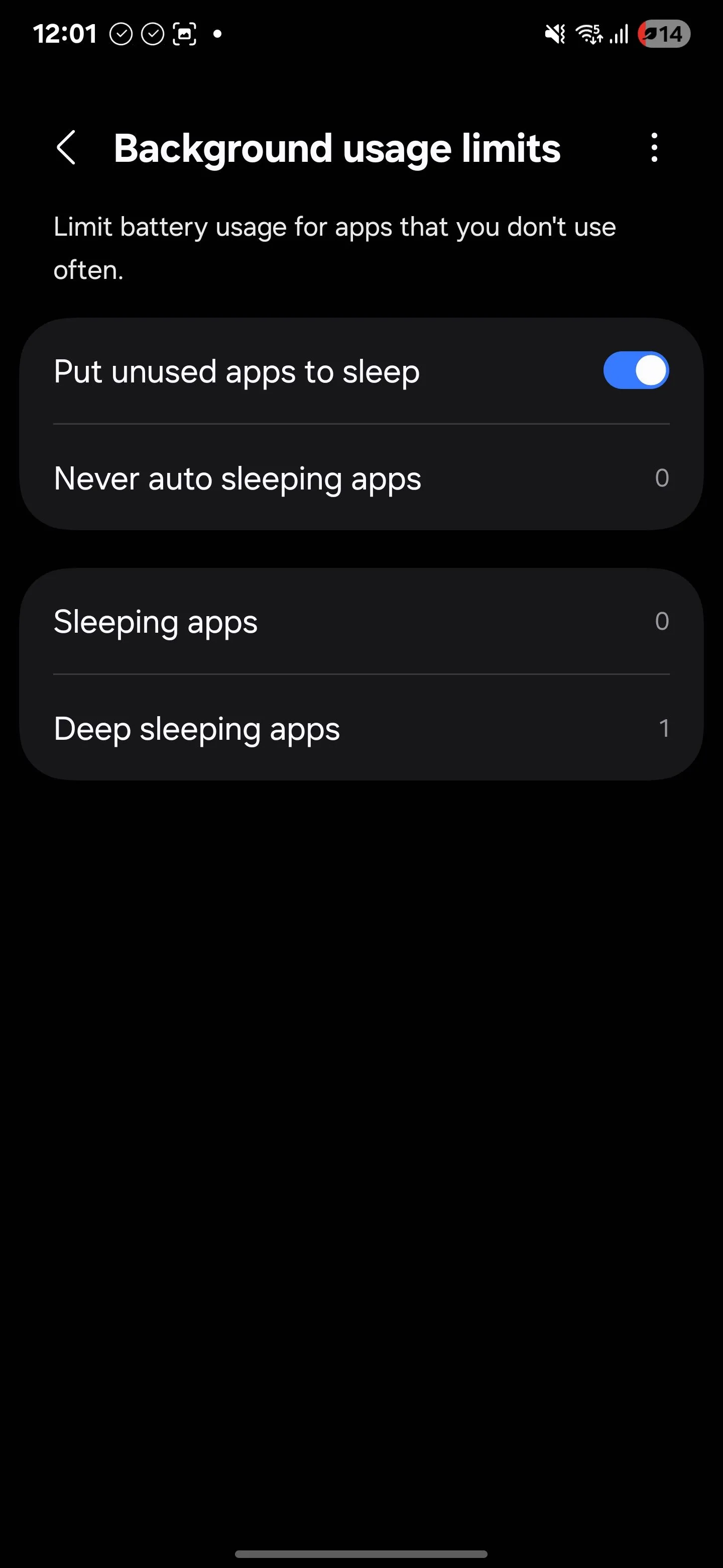 Kích hoạt tính năng Đặt ứng dụng không sử dụng vào chế độ ngủ trên Android