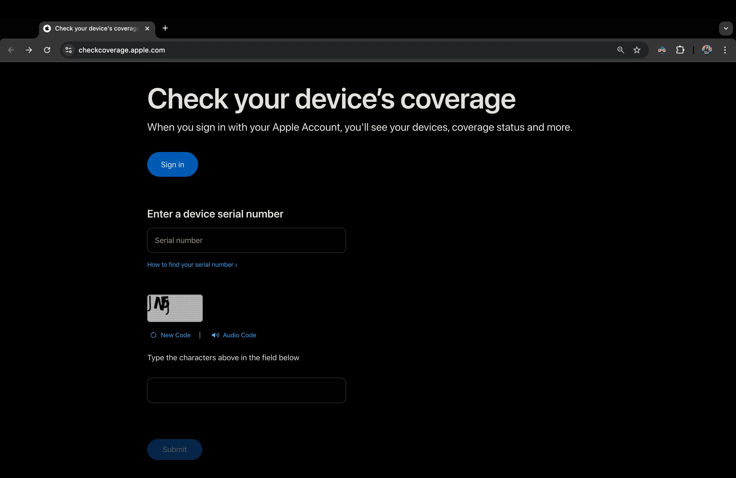 Kiểm tra thông tin bảo hành thiết bị Apple