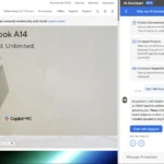 Laptop ASUS Zenbook A14 với tính năng hỗ trợ AI qua chatbot trên trang web