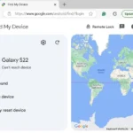 Lỗi không thể kết nối thiết bị trên Google Find My Device khi điện thoại Samsung mất mạng