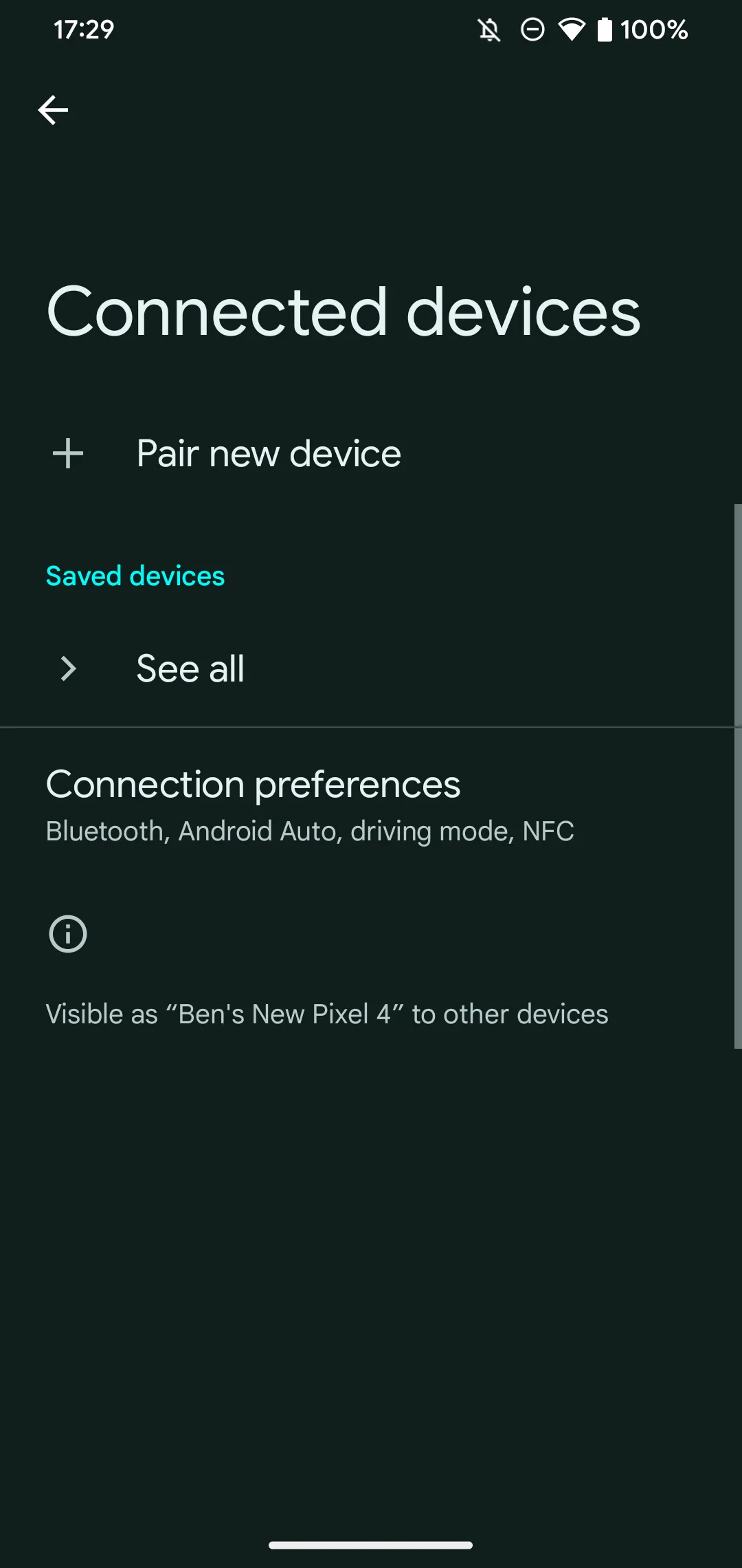 Màn hình cài đặt Bluetooth trên Android hiển thị tùy chọn "Ghép nối thiết bị mới" để kết nối AirPods.