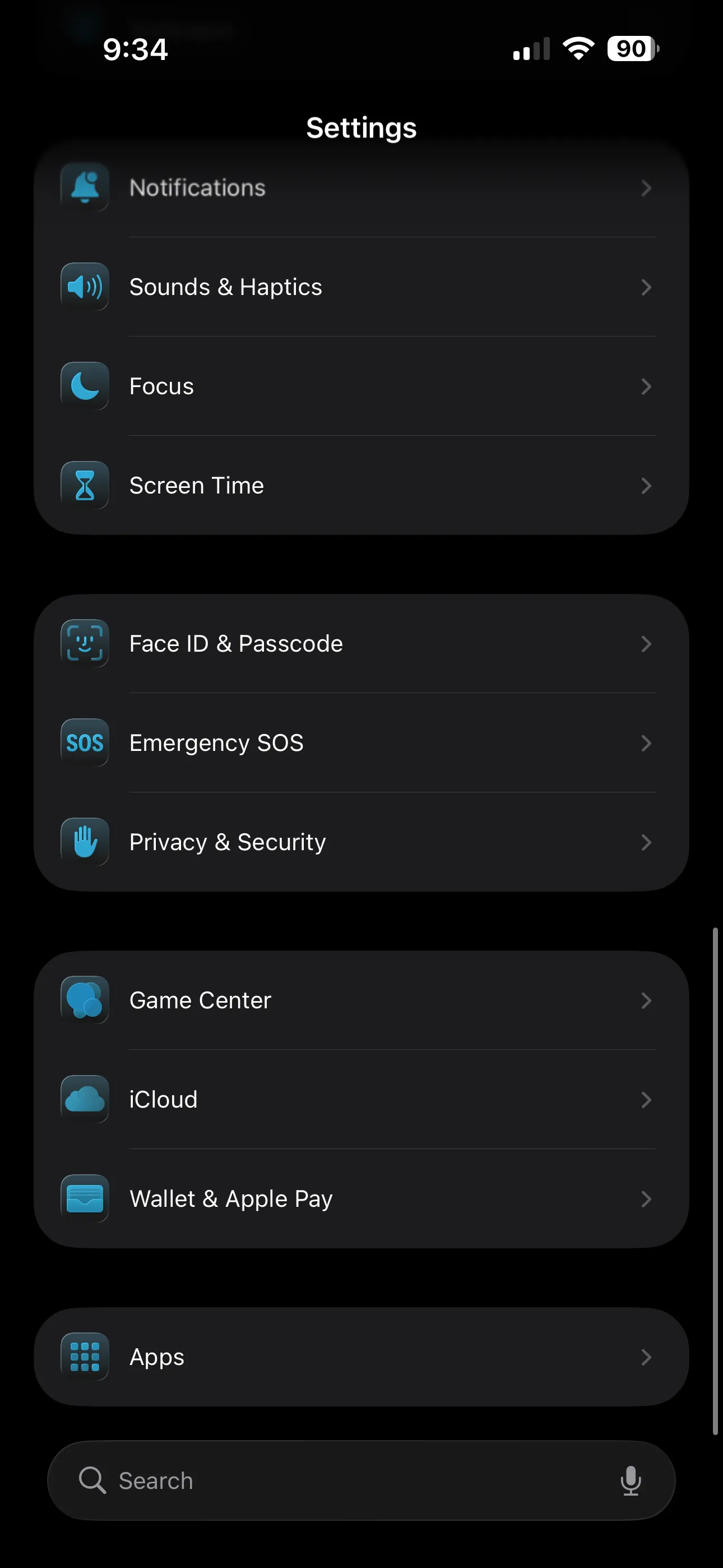 Màn hình cài đặt hiển thị tùy chọn lọc tin nhắn rác trên iOS 26