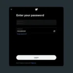 Màn hình đăng nhập Twitter hiển thị ví dụ mật khẩu yếu, dễ đoán