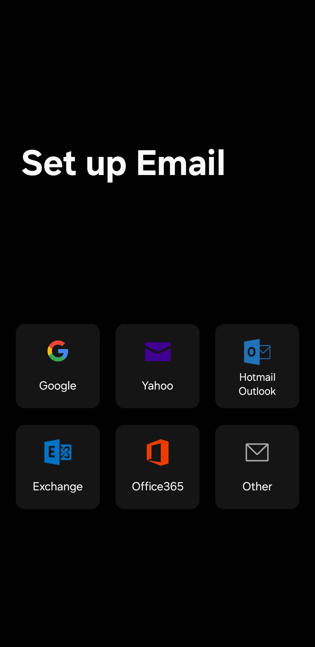 Màn hình hộp thư đến của ứng dụng Samsung Email trên điện thoại Galaxy.