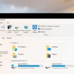 Màn hình laptop hiển thị File Explorer của Windows với giao diện dễ điều hướng