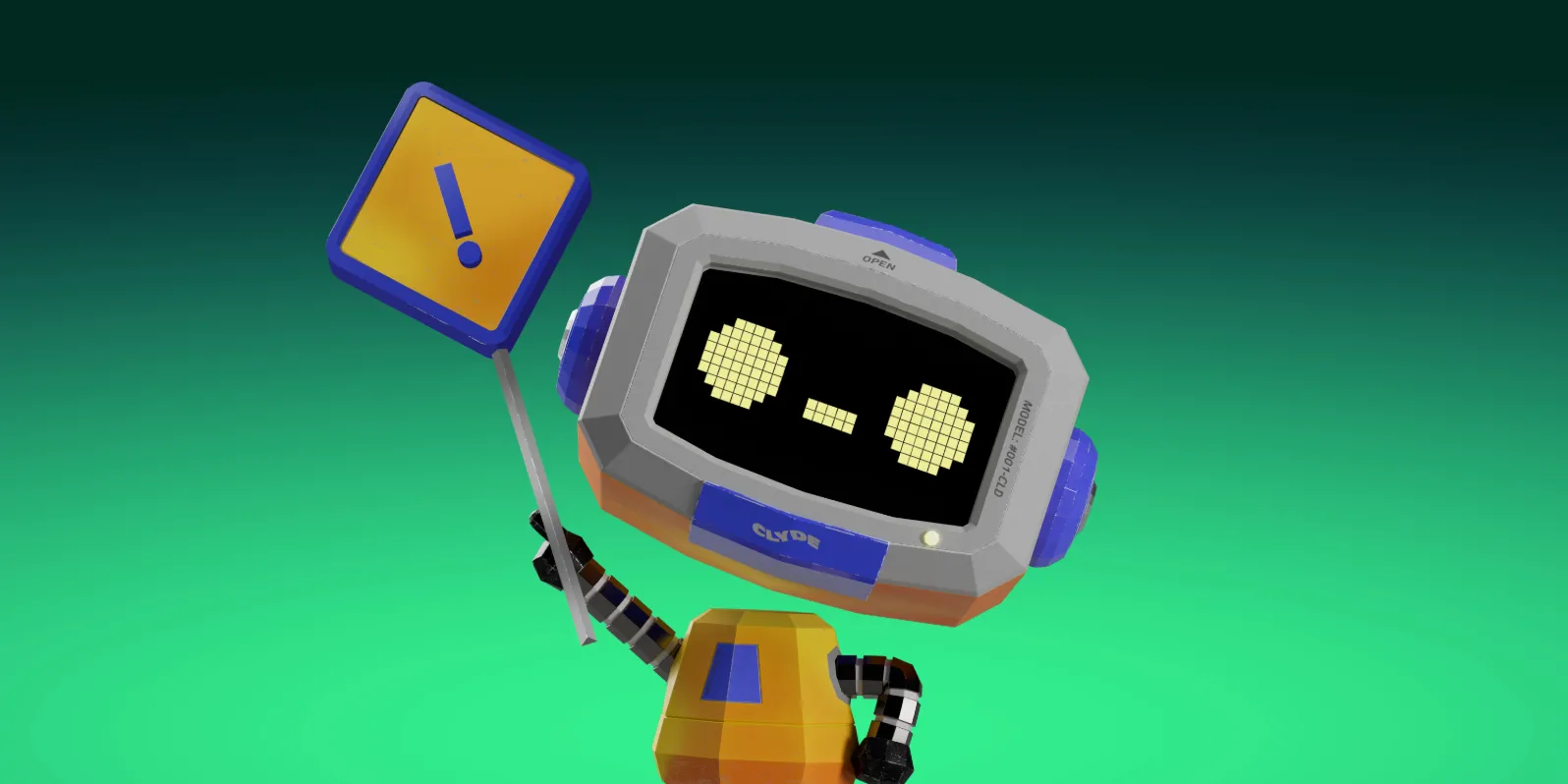 Mascot robot của Discord cầm biển hiệu an toàn, biểu tượng cho tính năng ignore mới để quản lý ranh giới trên nền tảng