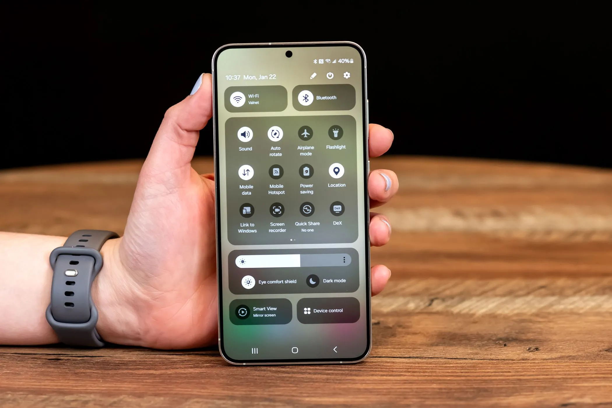 Menu cài đặt nhanh trên Android sau cập nhật