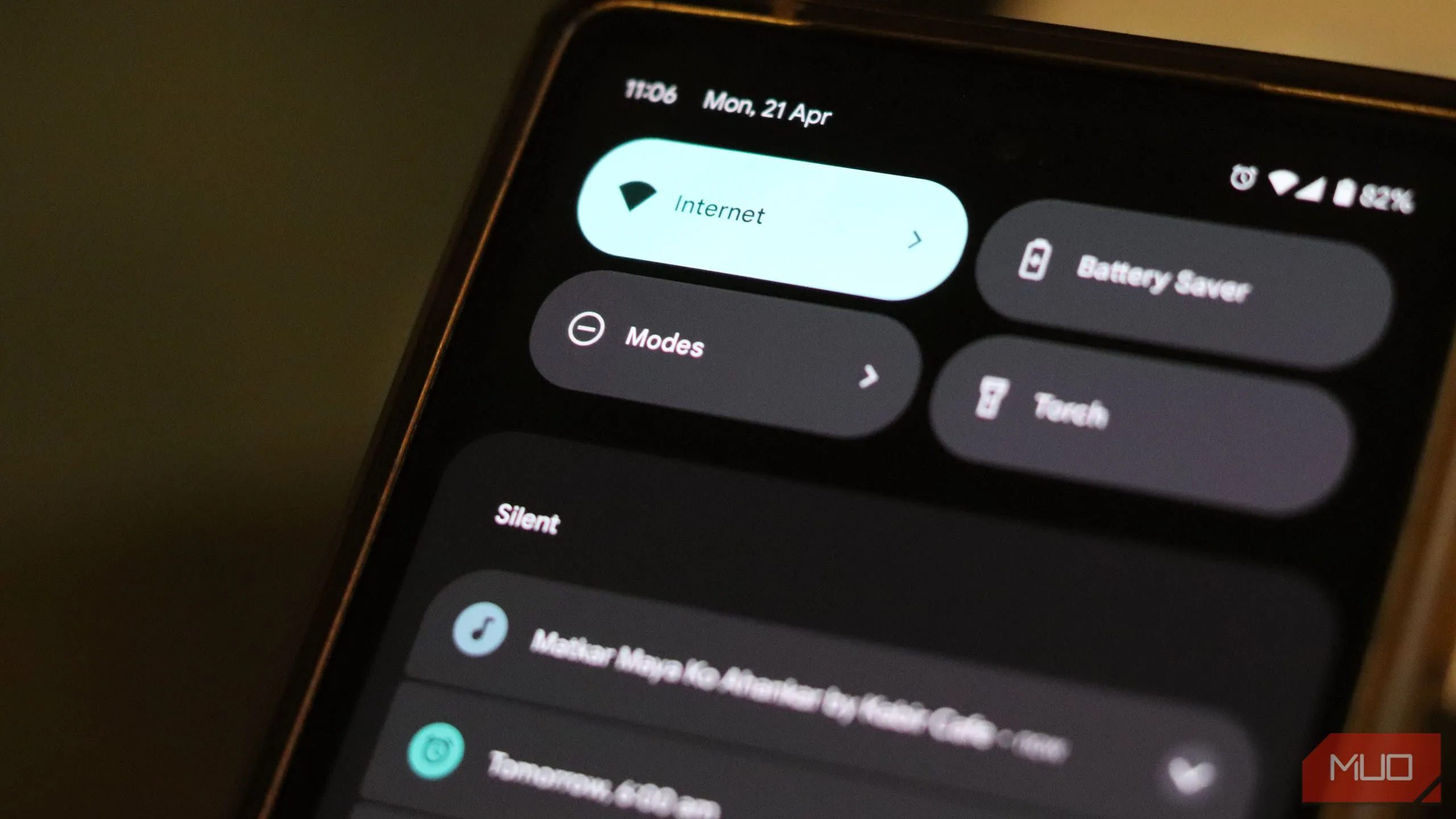 Menu truy cập nhanh các chế độ Modes trên Google Pixel, hiển thị khả năng chuyển đổi giữa các chế độ