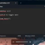 Mô tả script AutoHotkey tắt tiếng hệ thống ngay lập tức và biểu tượng loa bị tắt trên Windows.