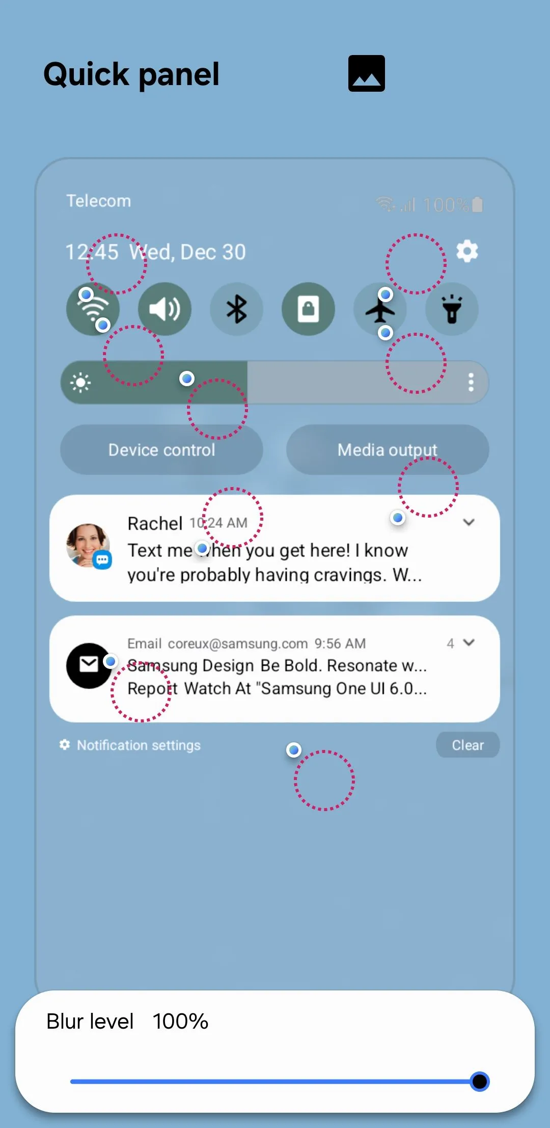Module Theme Park của Good Lock cho phép tùy chỉnh bảng cài đặt nhanh trên Samsung