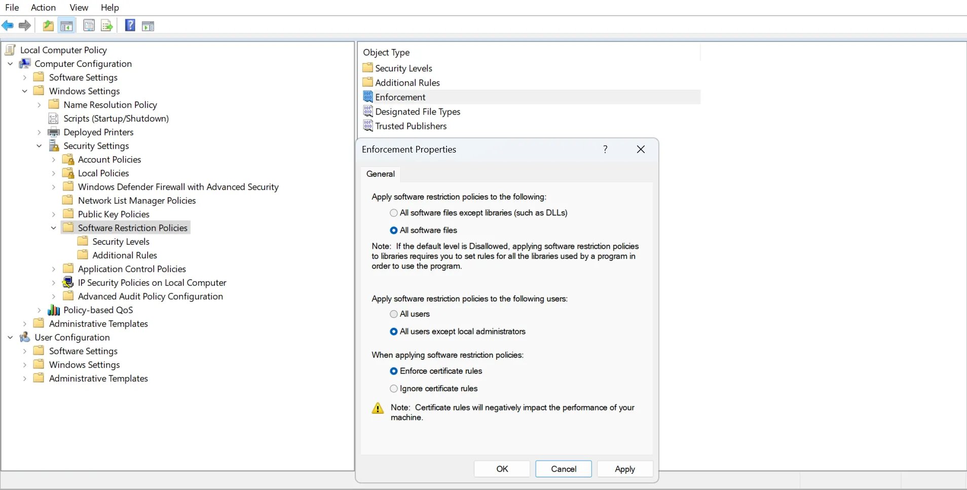 Ngăn chặn cài đặt phần mềm trái phép trên Windows 11 qua Group Policy Editor