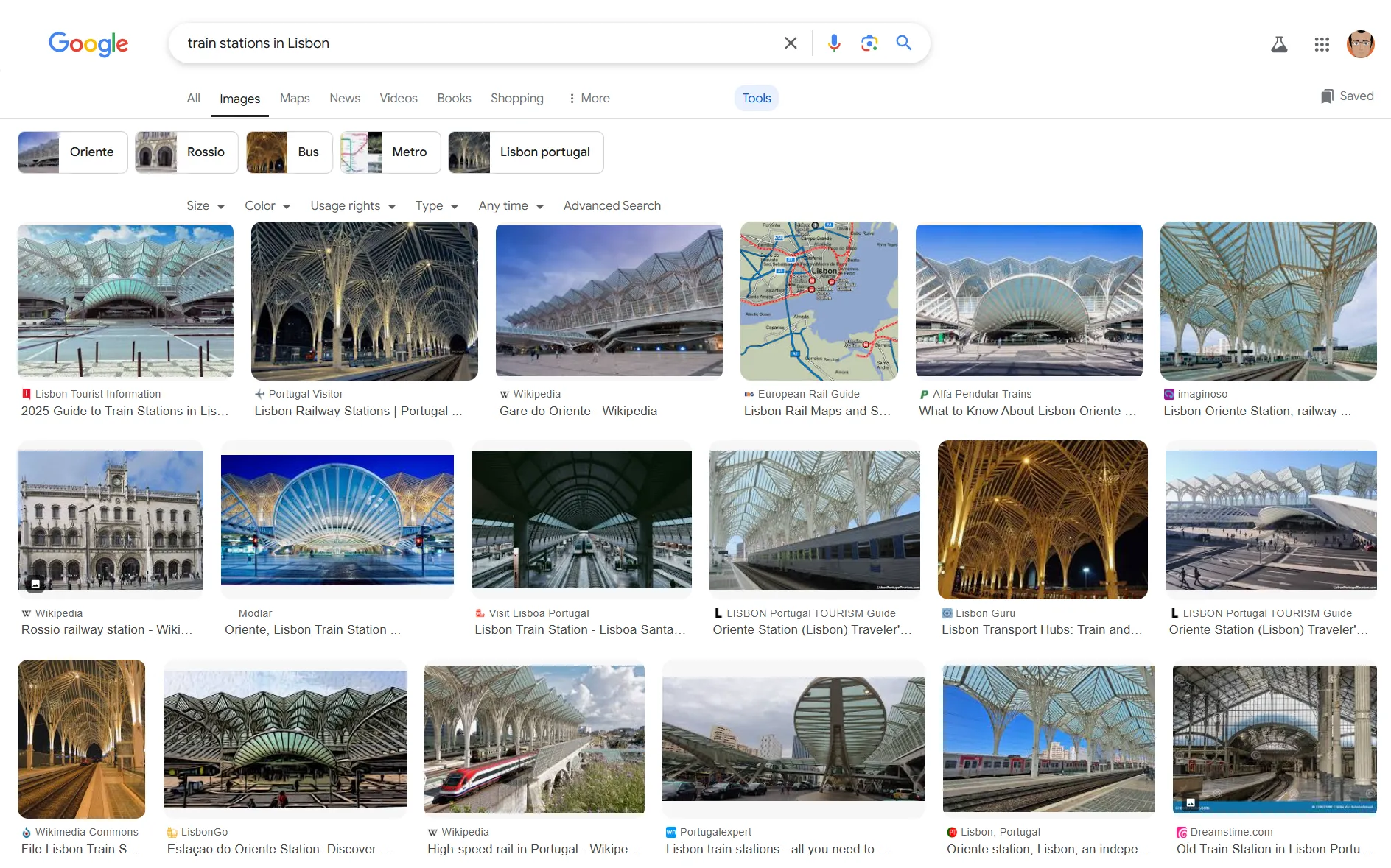 Nghiên cứu các lựa chọn phương tiện giao thông công cộng qua Google Images