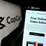 Người dùng đang chỉnh sửa video trên ứng dụng CapCut trên điện thoại di động