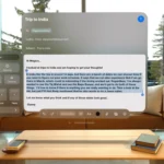 Người dùng trải nghiệm các tính năng Apple Intelligence trên tai nghe Apple Vision Pro