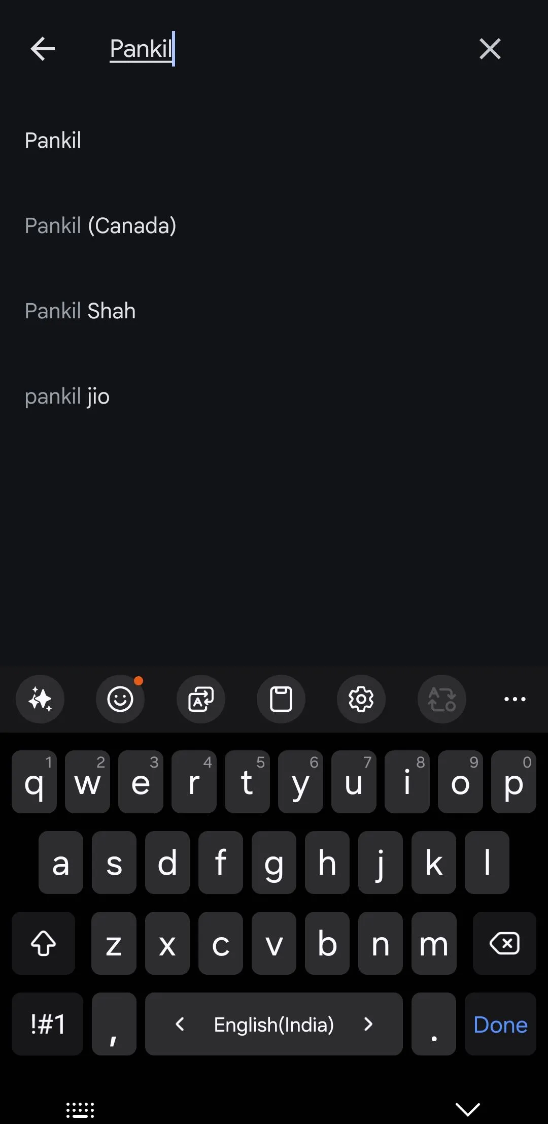 Nhập tên để tìm kiếm trong Google Photos