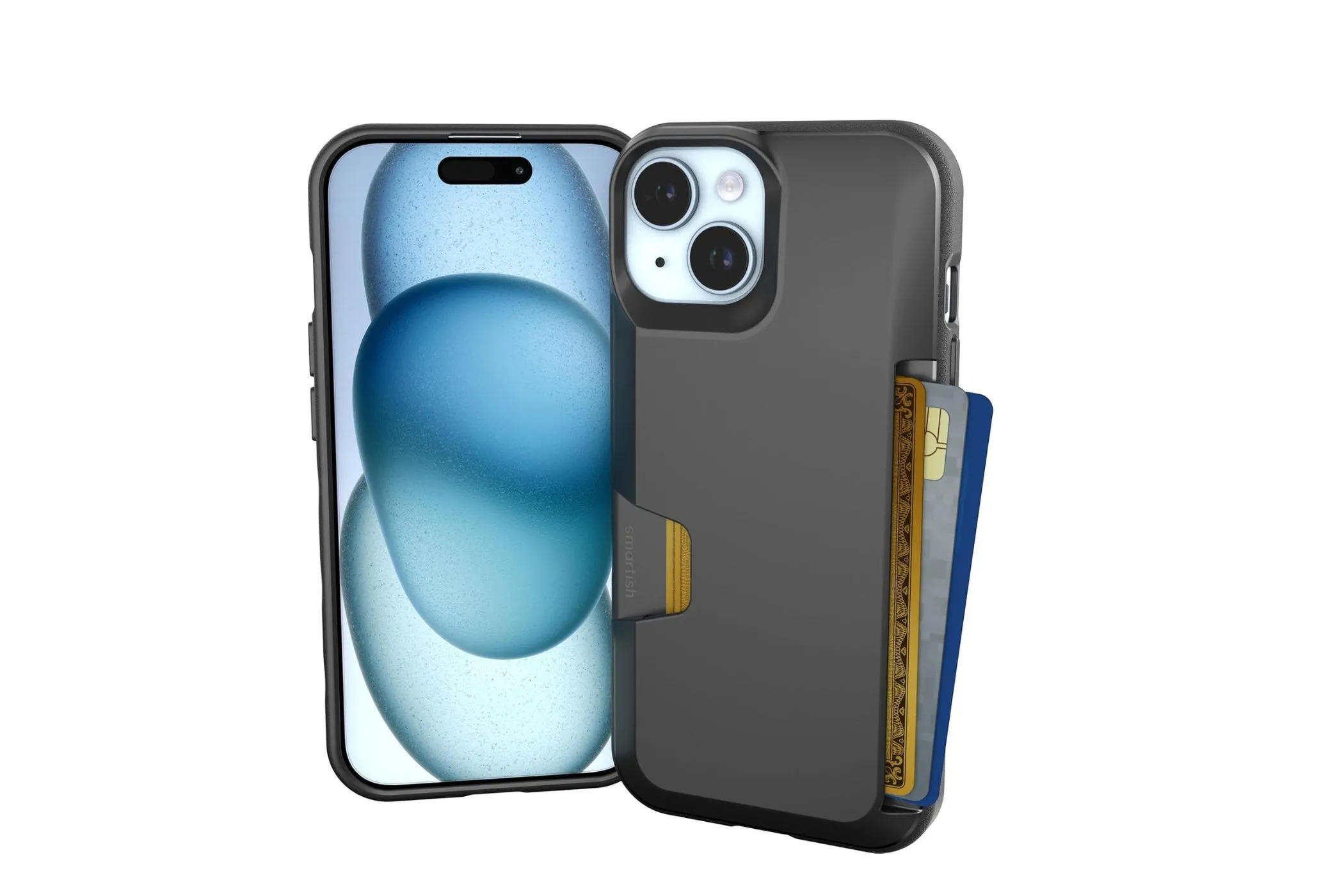 Ốp lưng ví Smartish Wallet Slayer Vol. 1 cho iPhone 15, tích hợp khe đựng thẻ và tiền tiện lợi